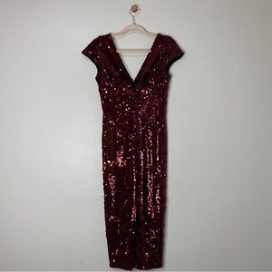 Dress the Population Sequin MIDI Dress | Small